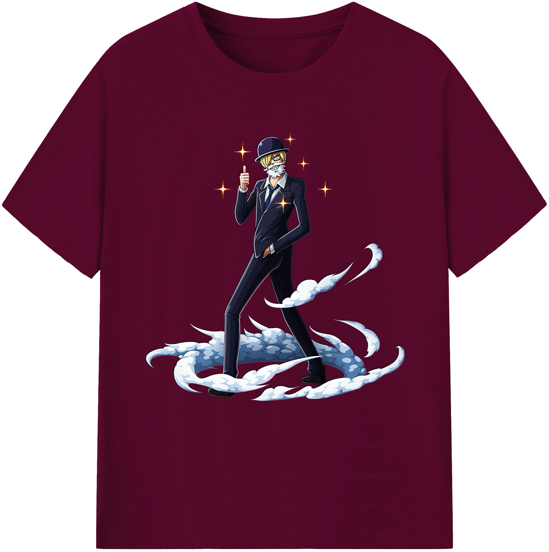 （画像用） ワンピース サンジ ONE PIECE Sanji レディースカジュアルプリントTシャツ（綿100％）